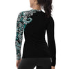 Electric Blue Octofloral Contour Rash Guard