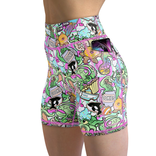 Eco-Friendly Candy Octopus Shorts
