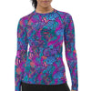 Eco-Friendly Coral Kaleidoscope Contour Rash Guard