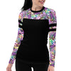 Eco-Friendly White Lionfish Roars Contour Rash Guard