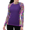 Eco-friendly Octofloral Splatterparty Contour Rash Guard