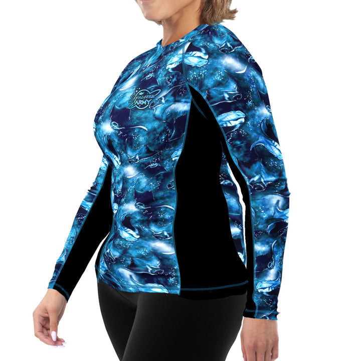 Plus Size Eco-friendly Manta Mayhem Rash Guard