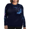 Plus Size Whale Shark Wonderland Rash Guard