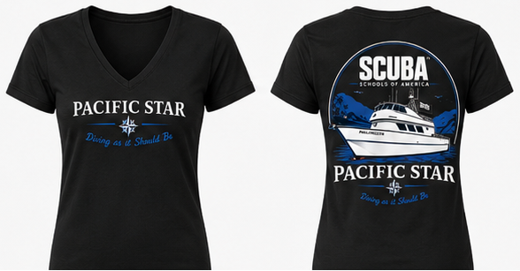 Pacific Star / Scuba Schools of America – Women's V-Neck Shirt