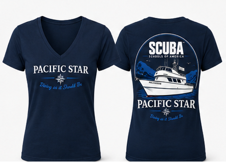Pacific Star / Scuba Schools of America – Women's V-Neck Shirt