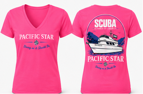 Pacific Star / Scuba Schools of America – Women's V-Neck Shirt
