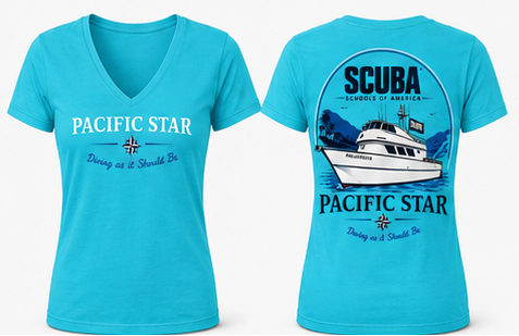 Pacific Star / Scuba Schools of America – Women's V-Neck Shirt
