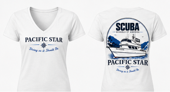 Pacific Star / Scuba Schools of America – Women's V-Neck Shirt