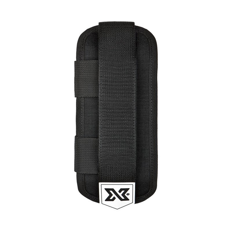 XDEEP Central Weight Pocket M – medium-sized sidemount pocket for 4 × 1.5 kg weights, black with reinforced stitching and secure flap closure
