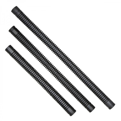 XDEEP corrugated inflator hose, 13-inch length, front view.