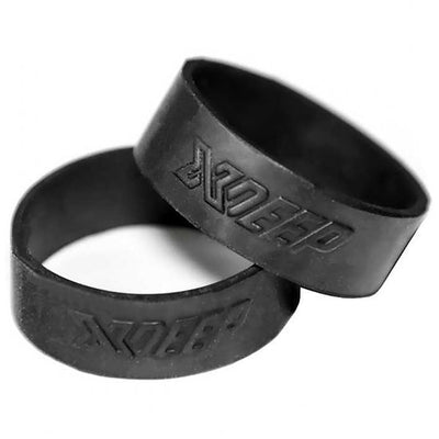 XDEEP Snoopy Loop rubber band with logo for 2-inch webbing, front view.