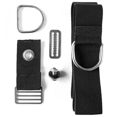 XDEEP NX Series Crotch Strap Adapter Kit with Classic Crotch Strap – includes adapter webbing, 2 D-rings, and classic straight crotch strap assembly