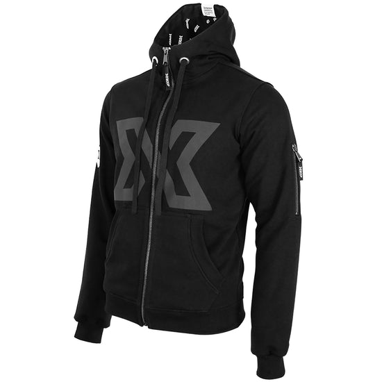 XDEEP gray signature hoodie, size S, front view.