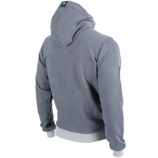 XDEEP gray signature hoodie, size M, front view.