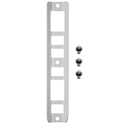 XDEEP Aluminum Single Tank Adapter – lightweight anodized aluminum bracket with mounting slots for securing single cylinders to backplates