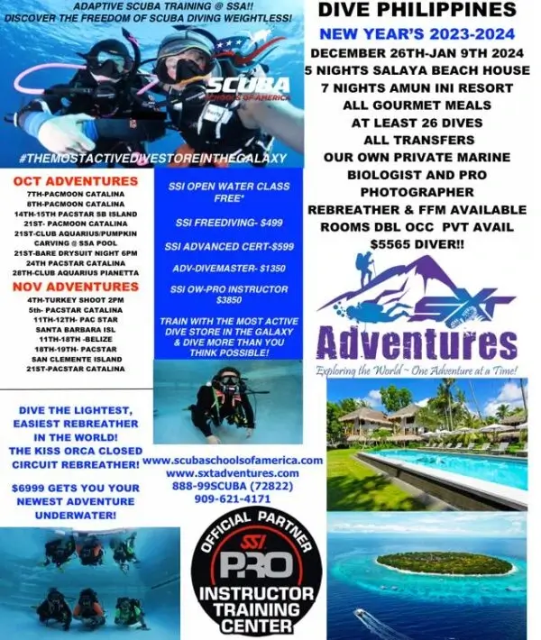 Dive Philippines Scuba Schools of America CA