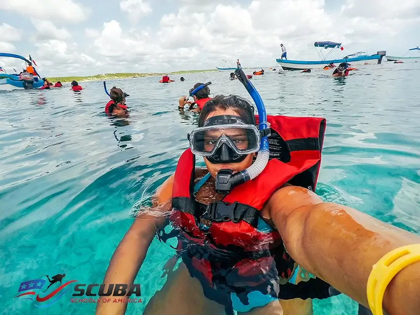 Snorkeling with Scuba Schools of America in CA